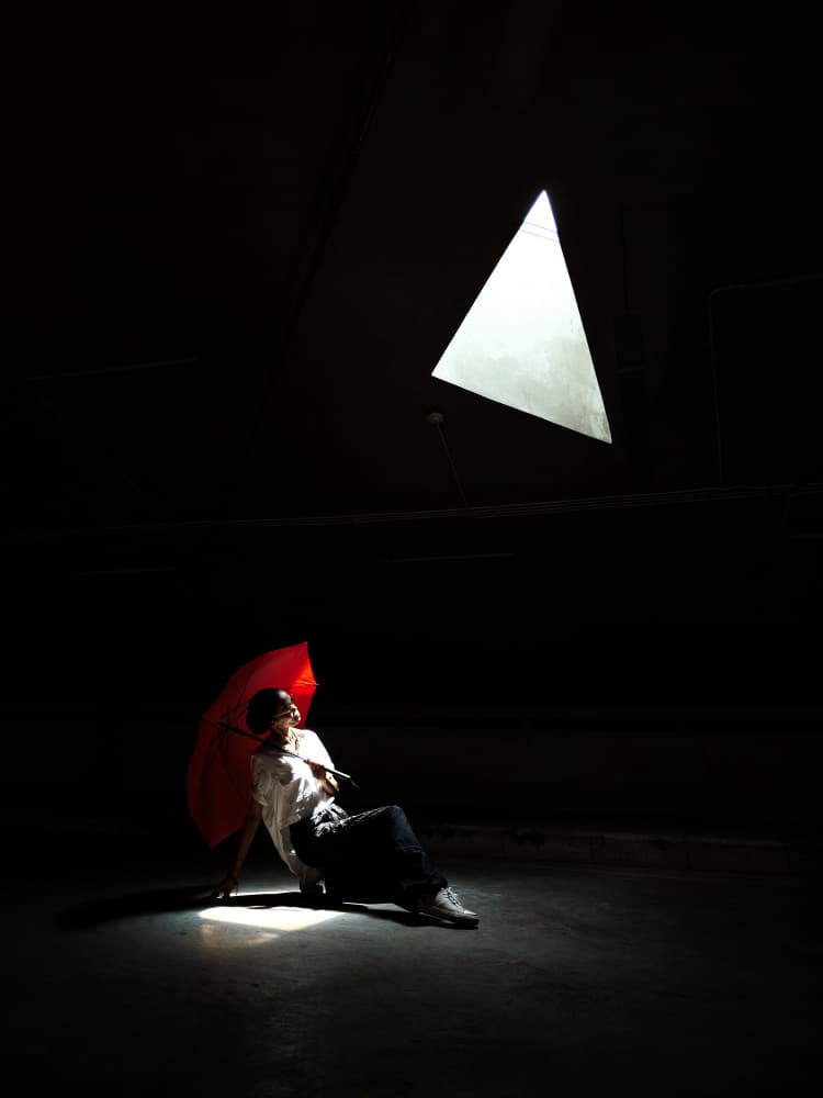 Figure in Triangle Light by Antonyus Bunjamin (Abe) — canvas wall art