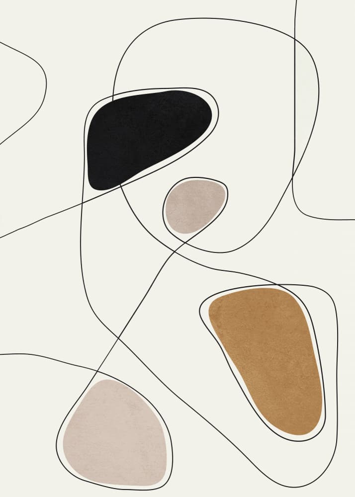 Organic Flowing Shapes by Flow Line — canvas wall art