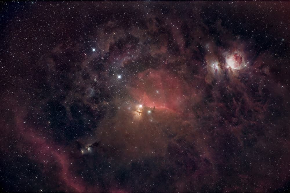 Orion Nebula Complex by Jianshu — canvas wall art