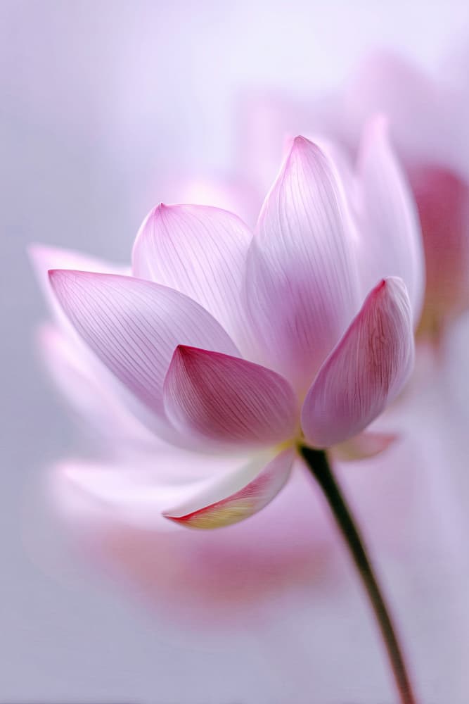 Soft Pink Lotus Bloom by Treechild — canvas wall art