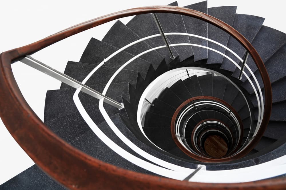 Modern Spiral Staircase by Jorge Pimenta — canvas wall art