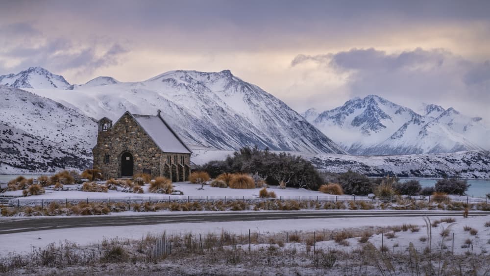 Serene Winter Church by Emanuel Papamanolis — canvas wall art