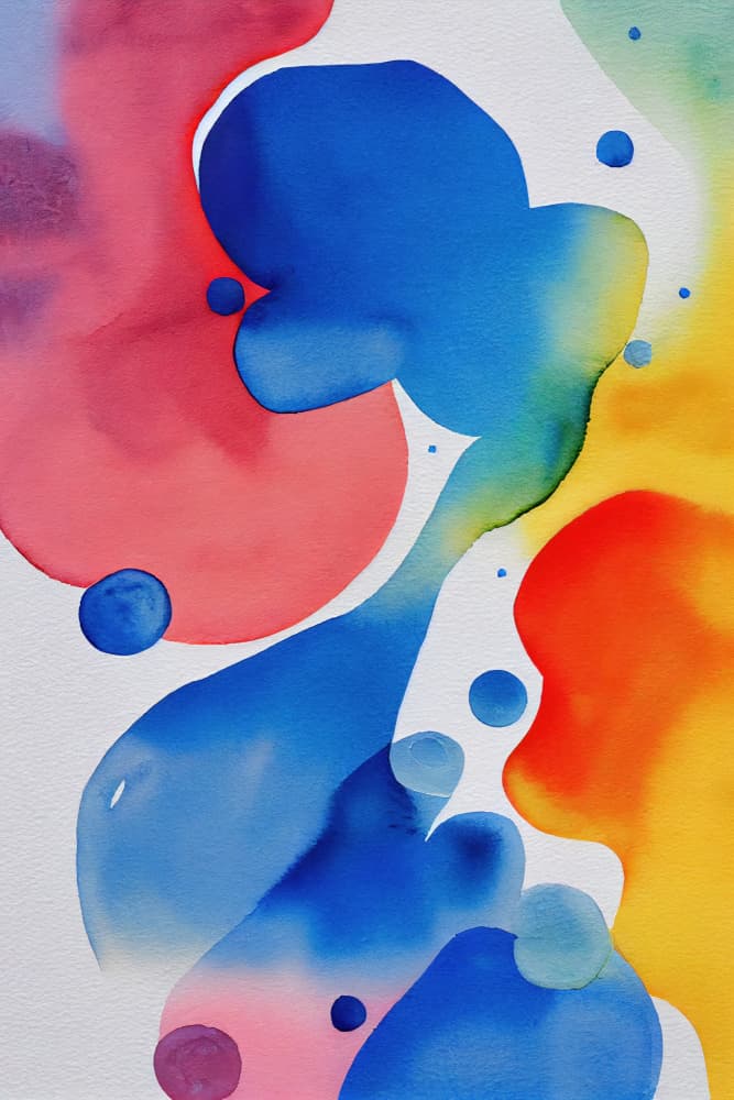 Vibrant Fluid Abstract by Mauro — canvas wall art