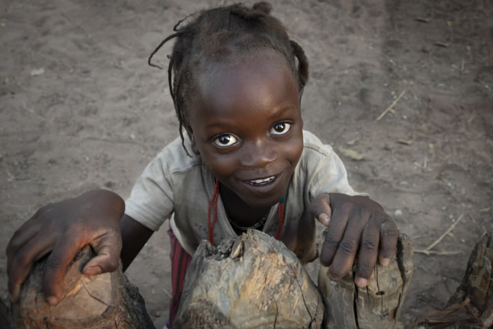 Joyful African Child by Elena Molina — canvas wall art