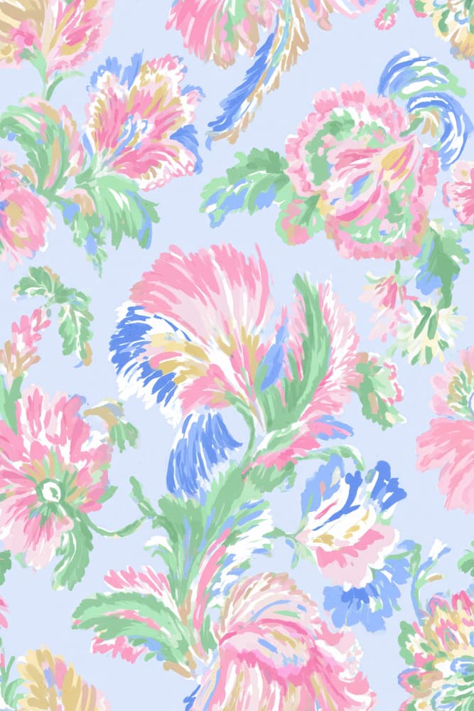 Romantic flower pattern no 02 by Treechild — canvas wall art