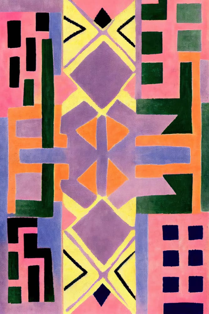 Vibrant Geometry by Treechild — canvas wall art