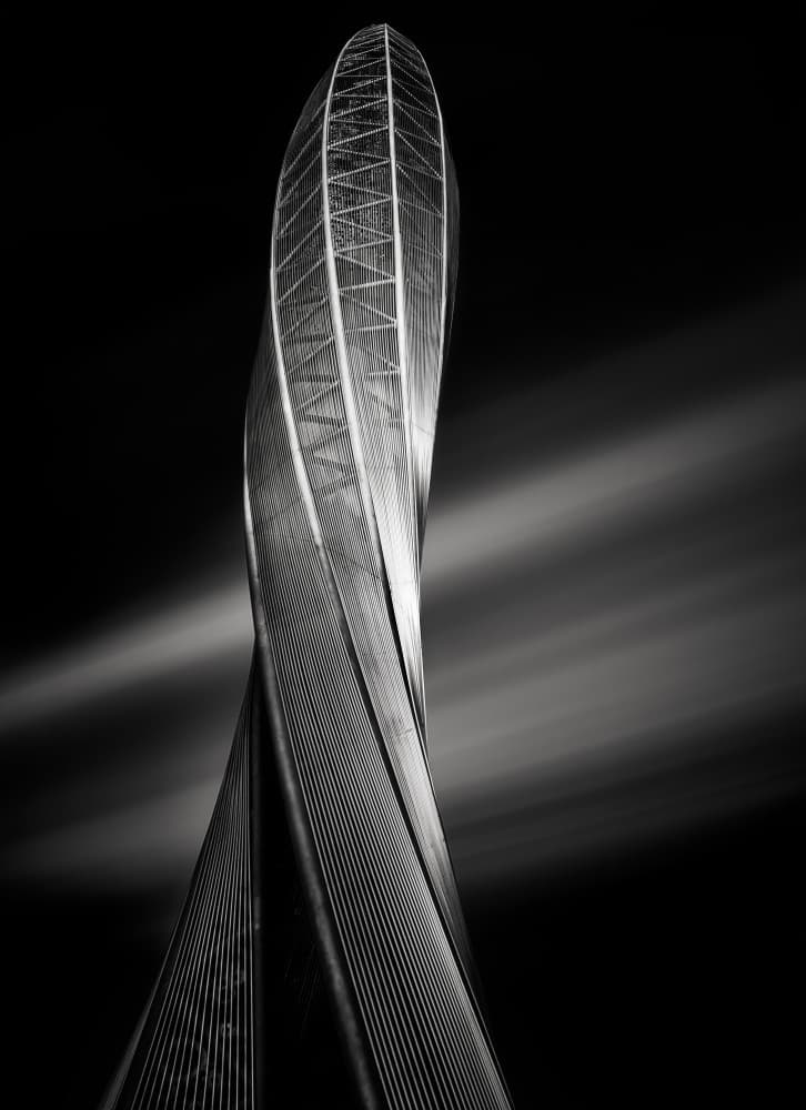 Dramatic Twisted Skyscraper by Steven Fudge — canvas wall art