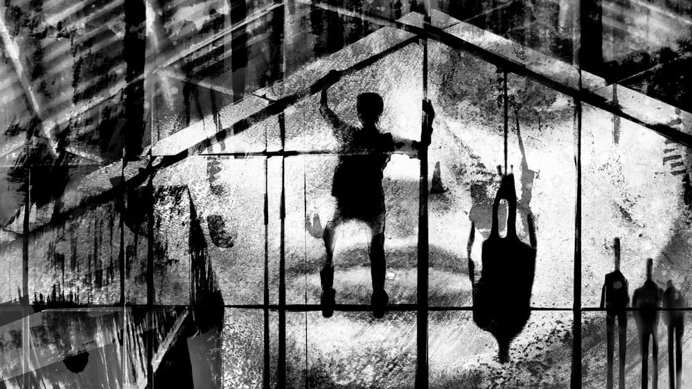 Hanging Silhouettes Window by The Jar - Geir Jartveit — canvas wall art