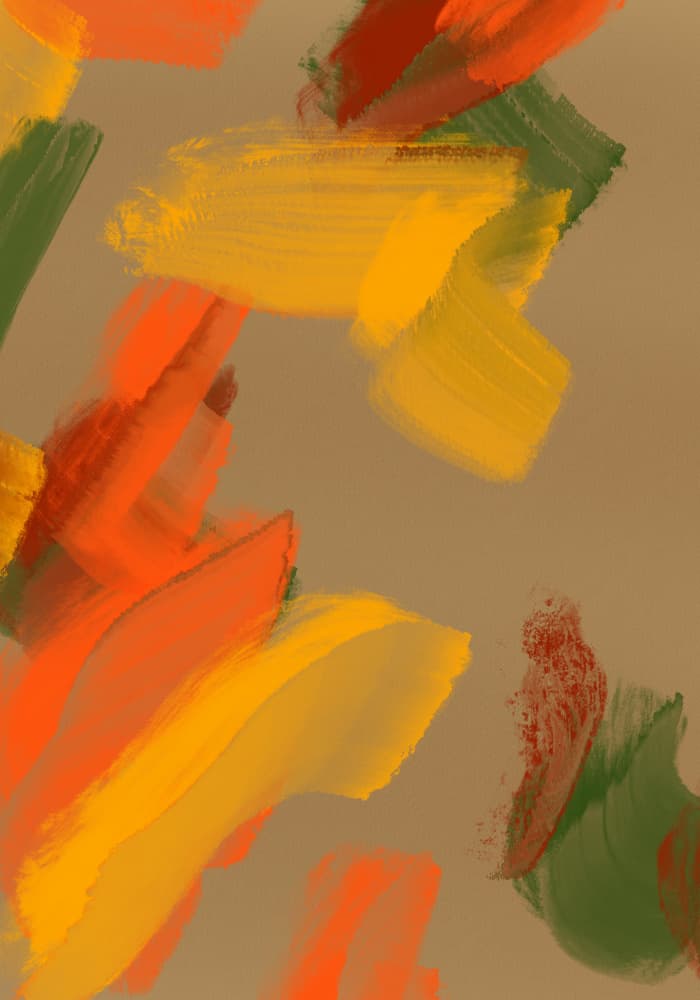Autumn Brushstroke Abstract by Cesare Bellassai Art — canvas wall art