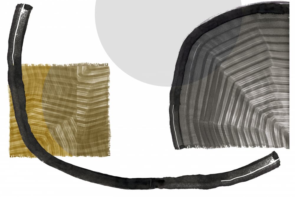 Modern Abstract Shapes by cartissi — canvas wall art