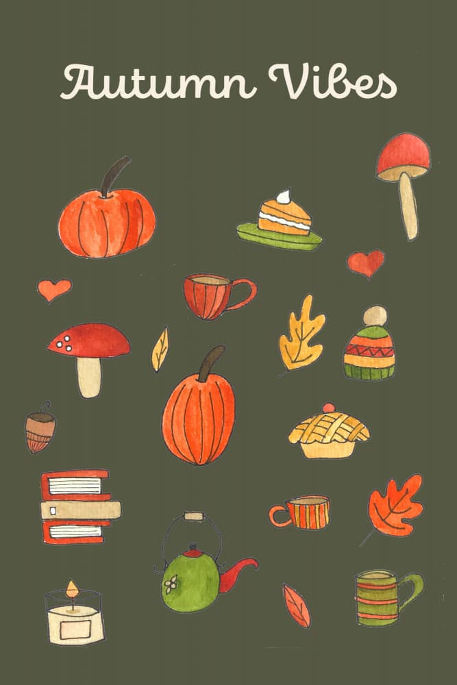 Autumn Cozy Vibes by Elizabeth C — canvas wall art