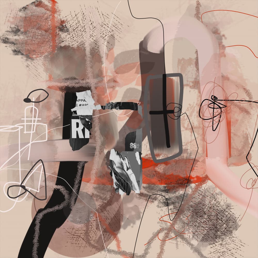 Modern Grunge Expression by Pelin Atilla — canvas wall art