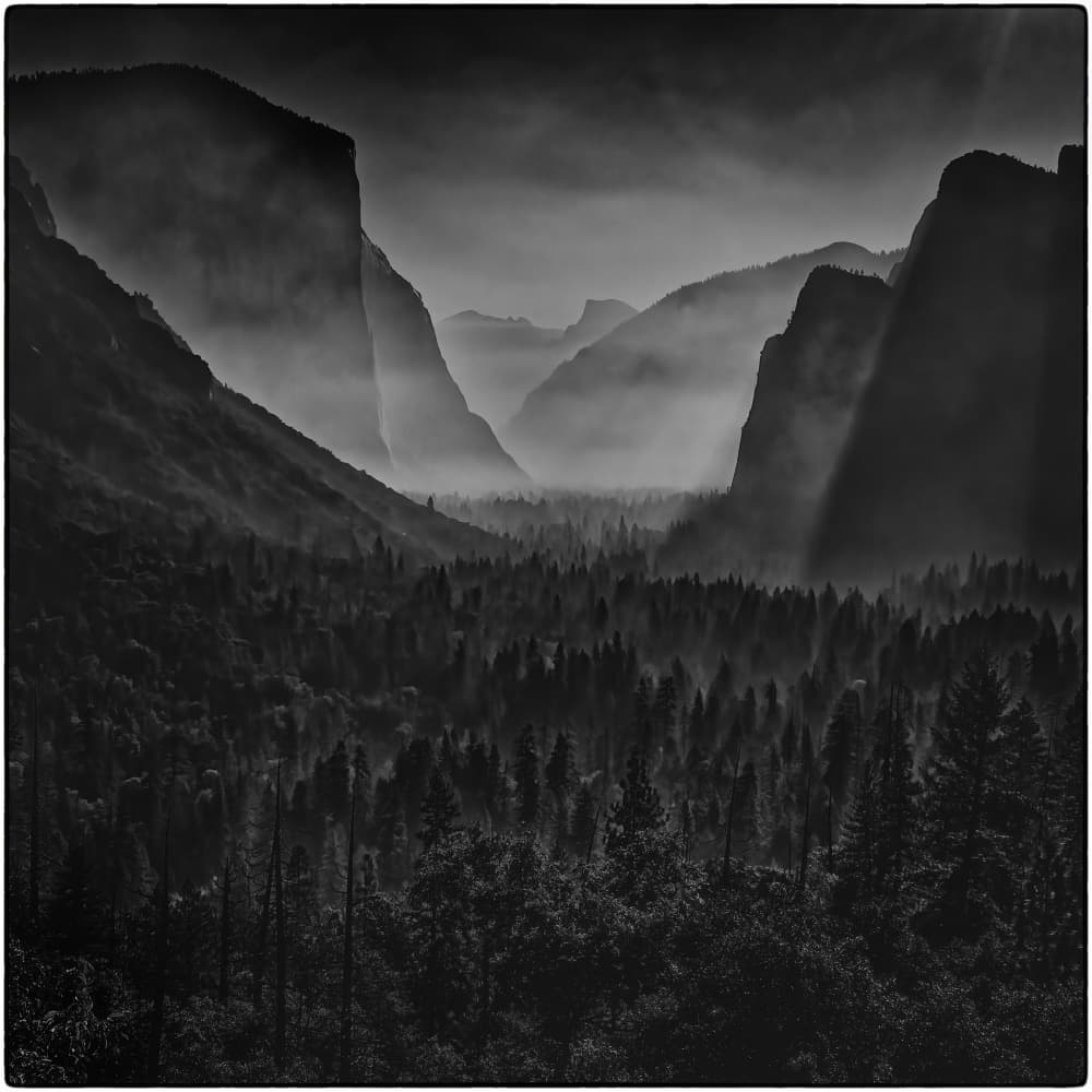 Misty Yosemite Valley by Ning Lin — canvas wall art