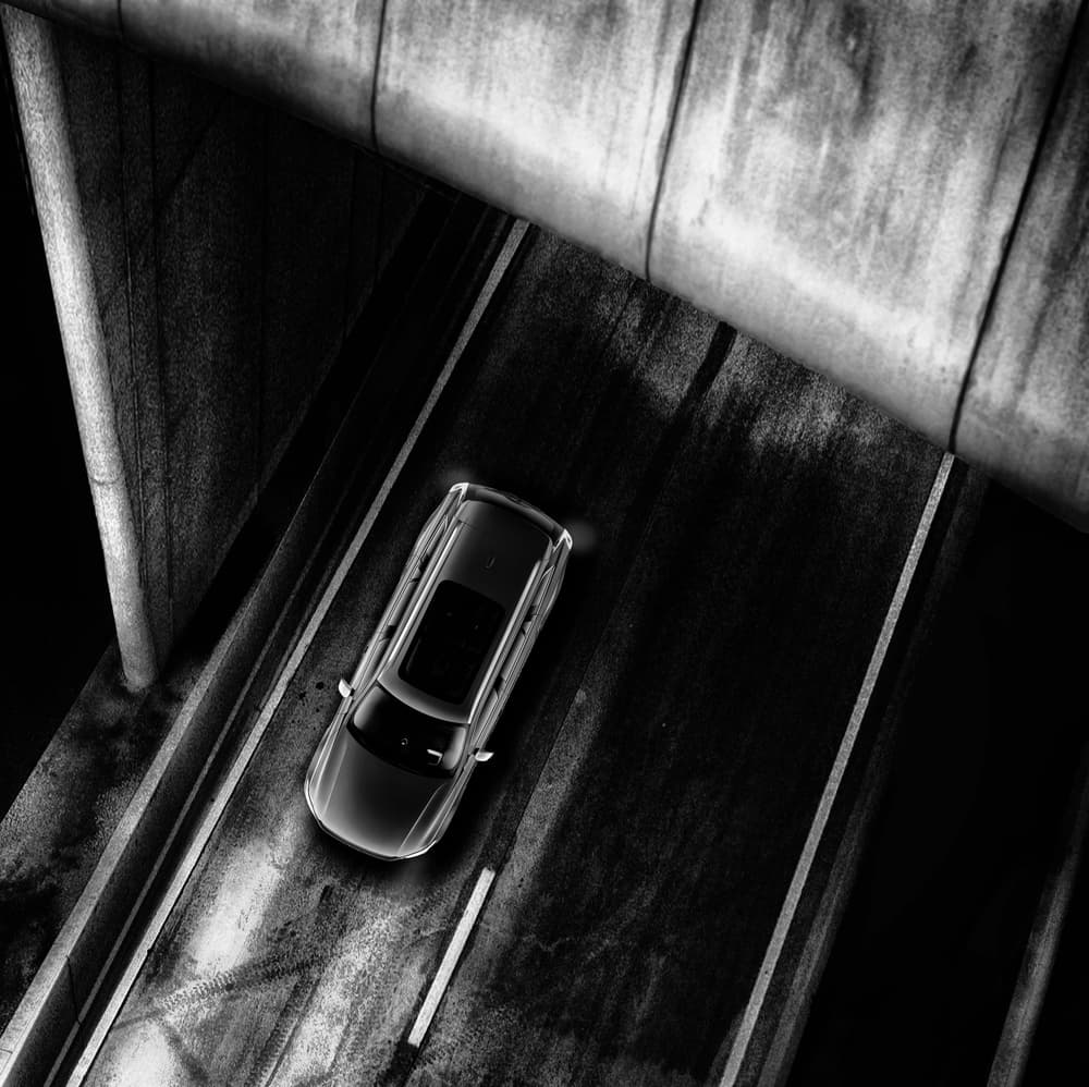 Sleek Car Urban Drive by Piet Flour — canvas wall art