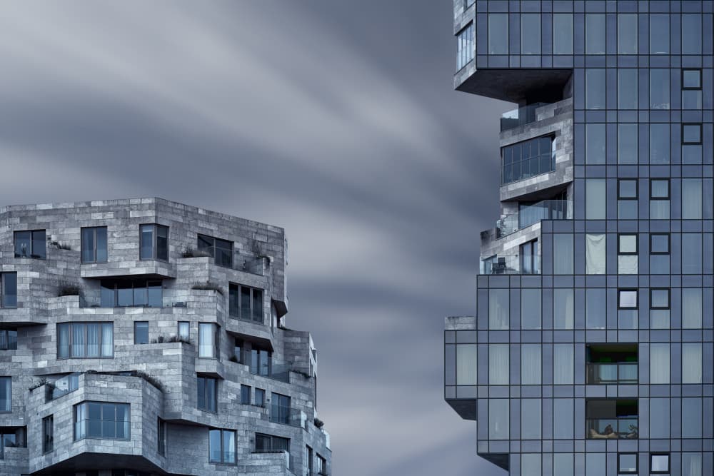 Dynamic Architectural Forms by Greetje van Son — canvas wall art