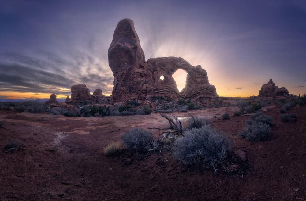 Majestic Desert Arches by Ricardo Gayan — canvas wall art