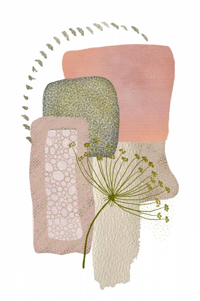Abstract Earthy Botanicals by Sally Ann Moss — canvas wall art