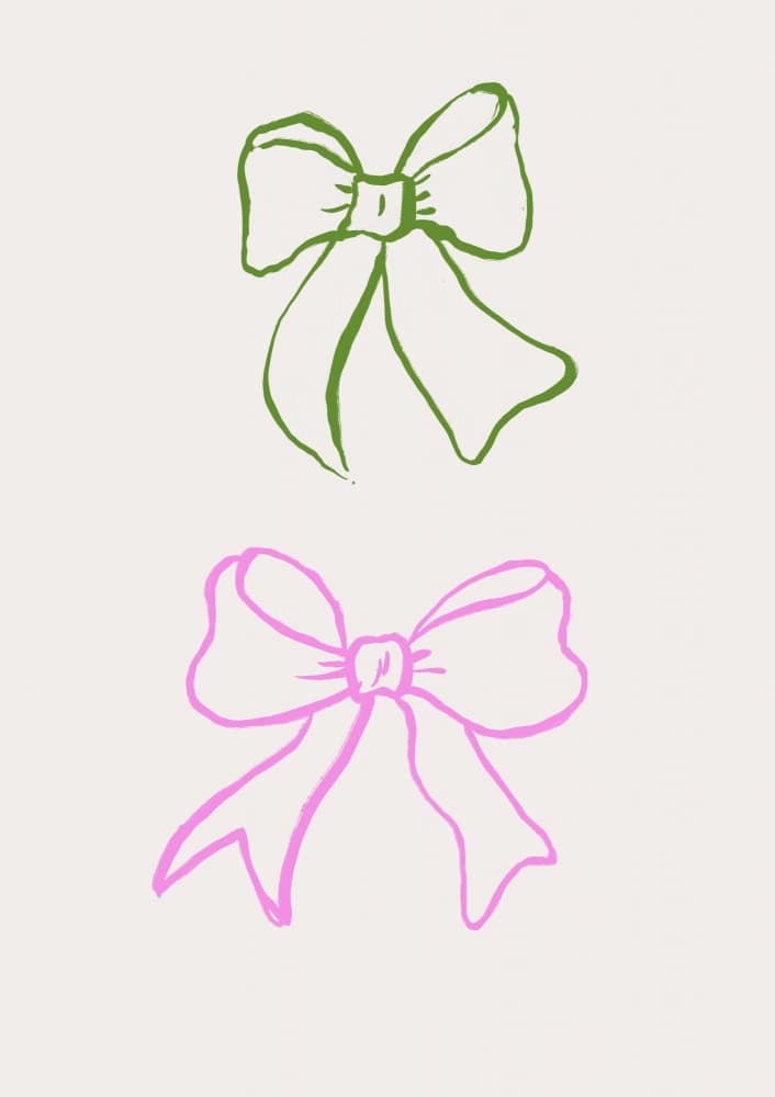Christmas bow by Treechild — canvas wall art
