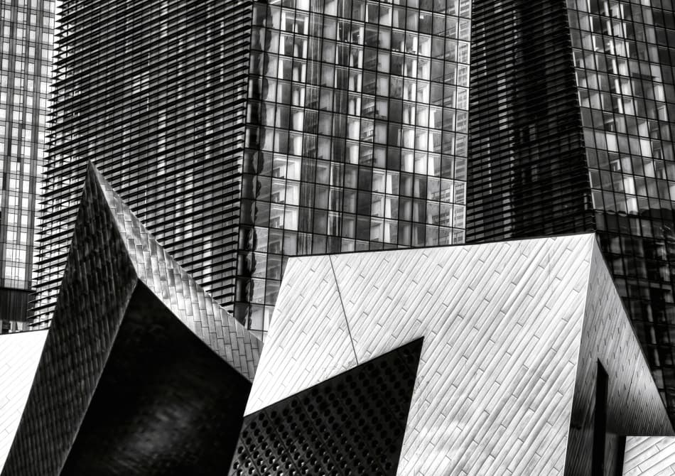 Modern City Geometry by Robert Thomson † — canvas wall art