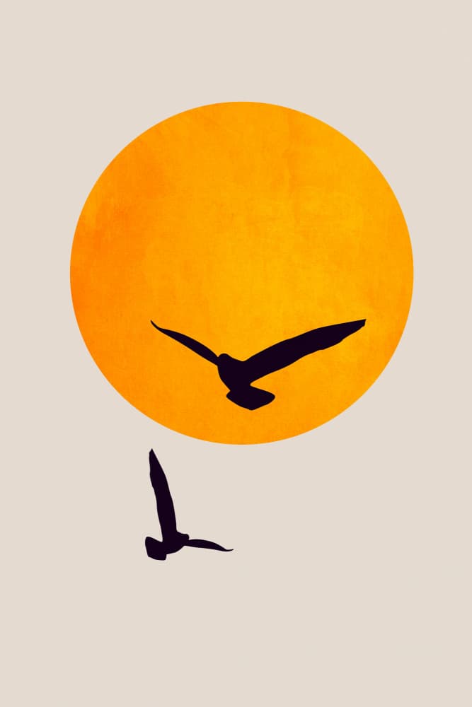Birds In the Sky by Kubistika — canvas wall art