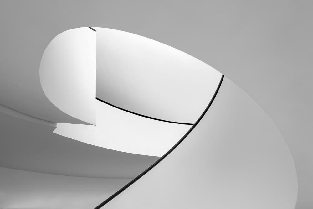 Elegant Curved Forms by Michael Eßig — canvas wall art