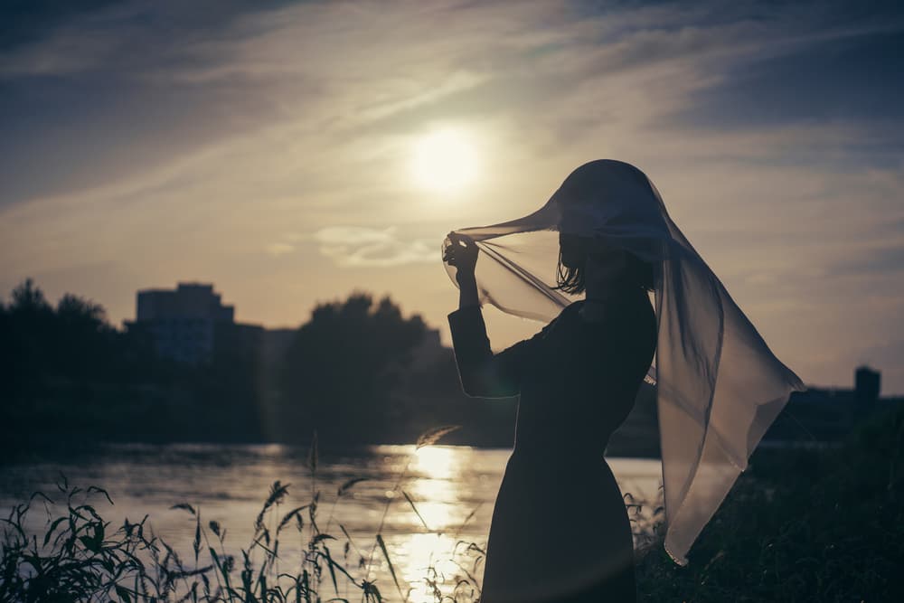 Serene Sunset Silhouette by Yasuhiro Ujiie — canvas wall art