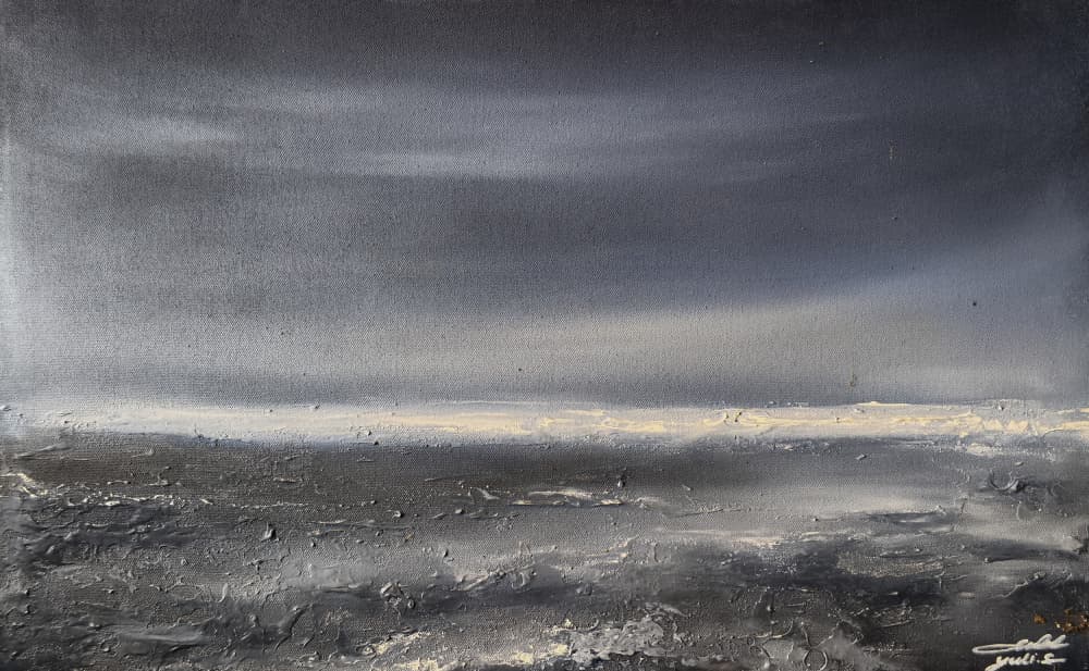 Dark Stormy Ocean by Yuli Saputra — canvas wall art