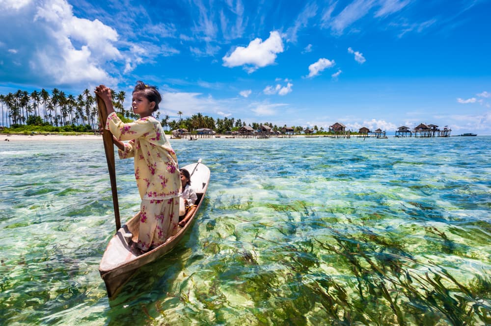 Girl in Tropical Waters by Hafiz Ismail — canvas wall art