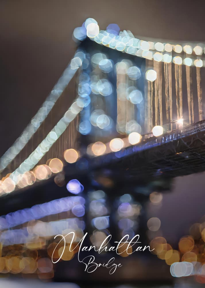 Dreamy Manhattan Bridge Glow by Andreas Magnusson — canvas wall art