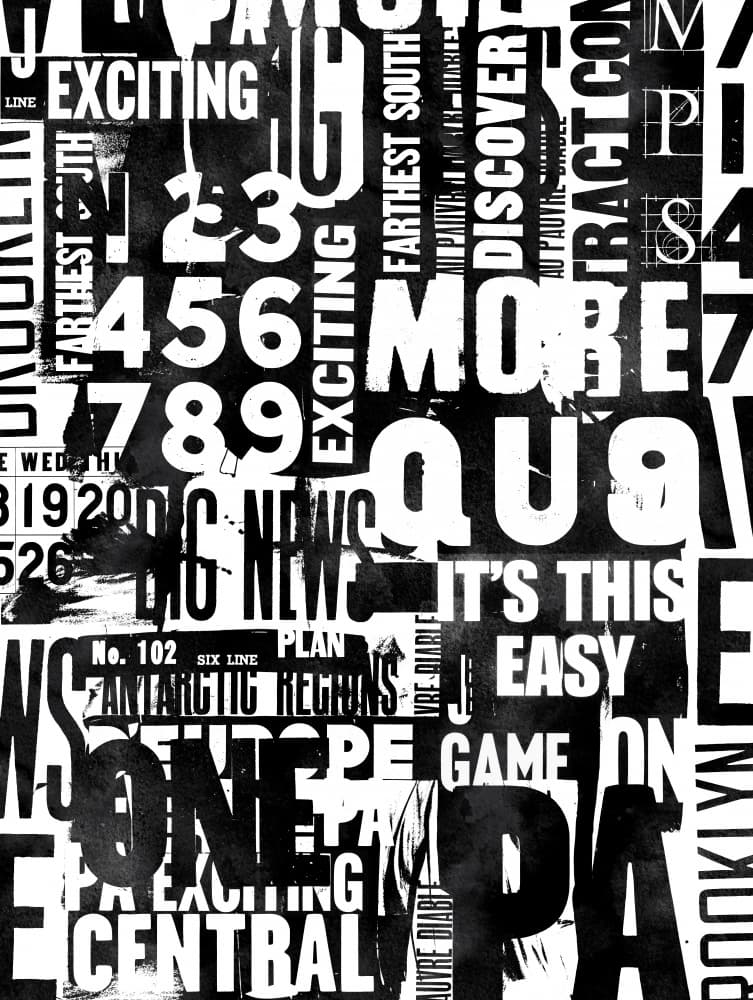 Distressed Urban Text by Andrea Haase — canvas wall art