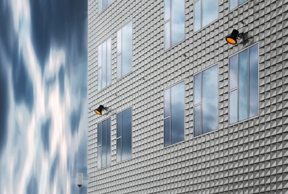 Modern Geometric Facade by Hans-Wolfgang Hawerkamp — canvas wall art