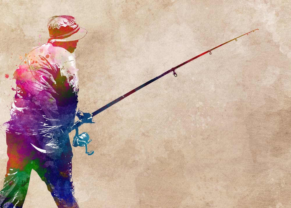 Vibrant Fishing Art by Justyna Jaszke — canvas wall art