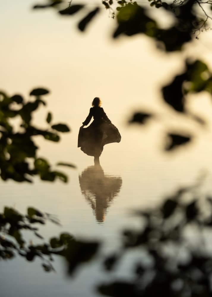 Autumn leaf by Leszek Paradowski — canvas wall art