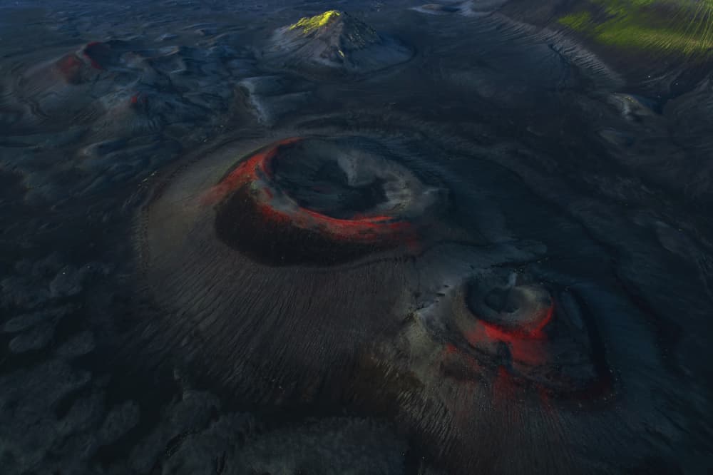 Colorful Volcanic Craters by Lazar Ioan Ovidiu — canvas wall art