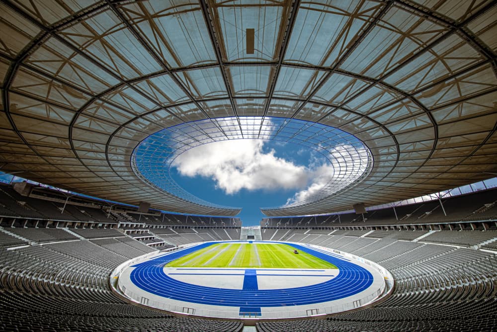 Grand Olympic Stadium by Jean Vandijck — canvas wall art