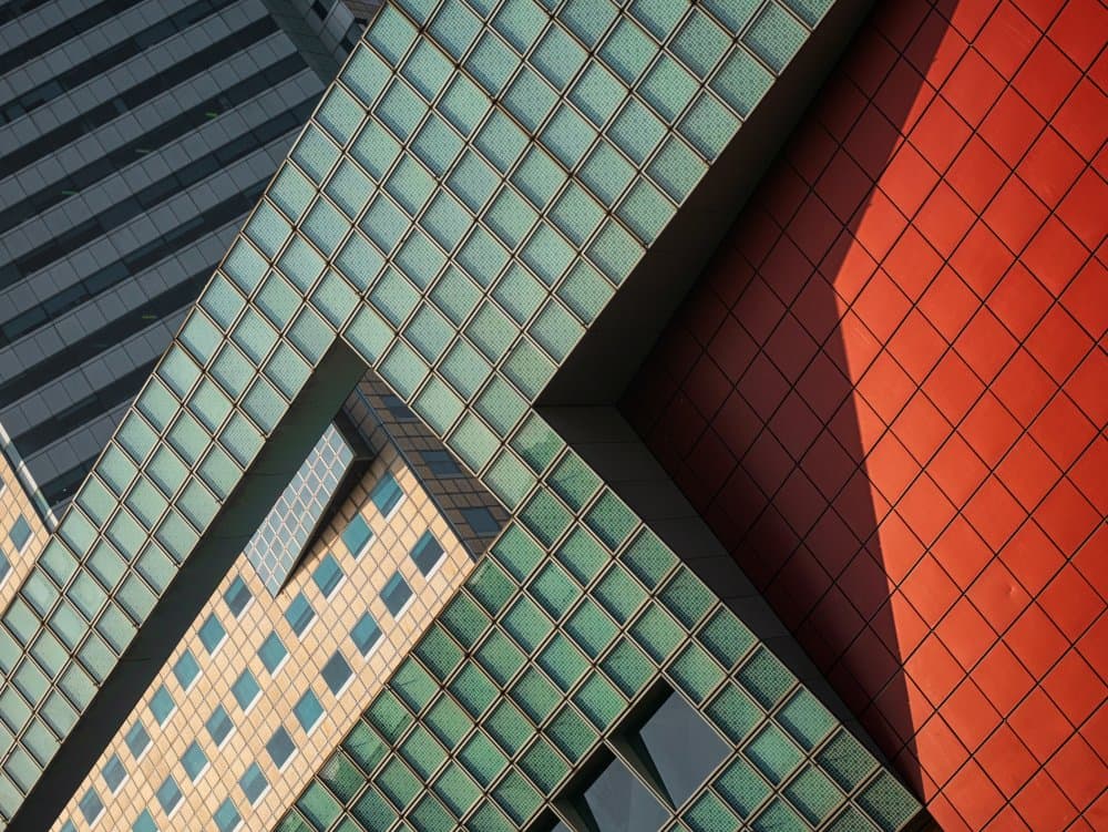 Abstract Architectural Geometry by hong jing CHUNG — canvas wall art