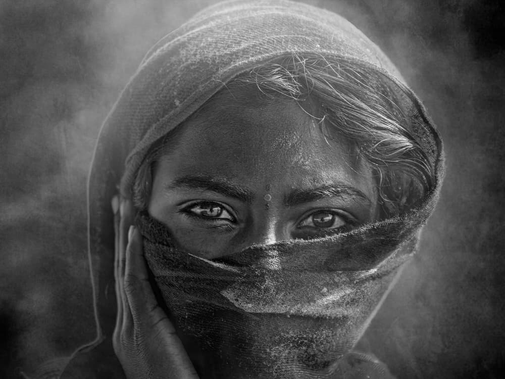 Captivating Veiled Gaze by Svetlin Yosifov — canvas wall art