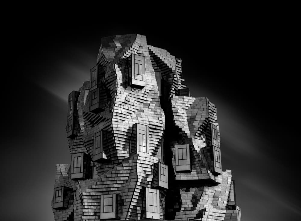 Dramatic Building Facade by Maurits De Groen — canvas wall art