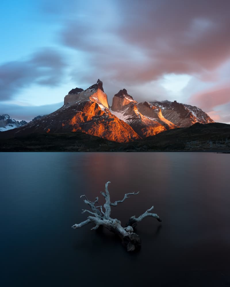 Golden Mountain Dawn by Willa Wei — canvas wall art