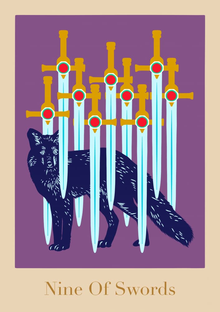 Tarot Card Poster by Alina Shulhouskaya — canvas wall art