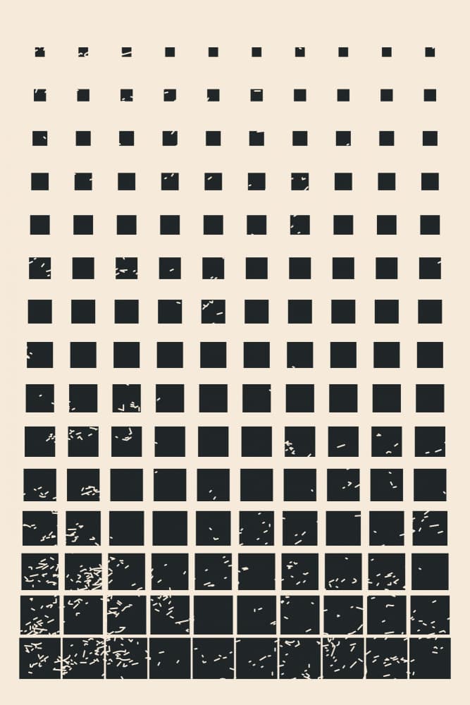 Distressed Square Gradient by jay stanley — canvas wall art