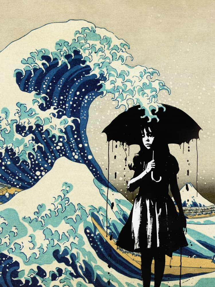 Under the Wave by Dikhotomy — canvas wall art