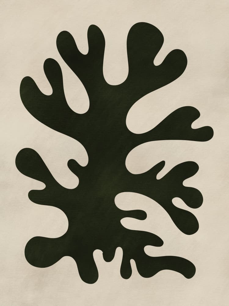 Organic Shape Flow by Little Dean — canvas wall art