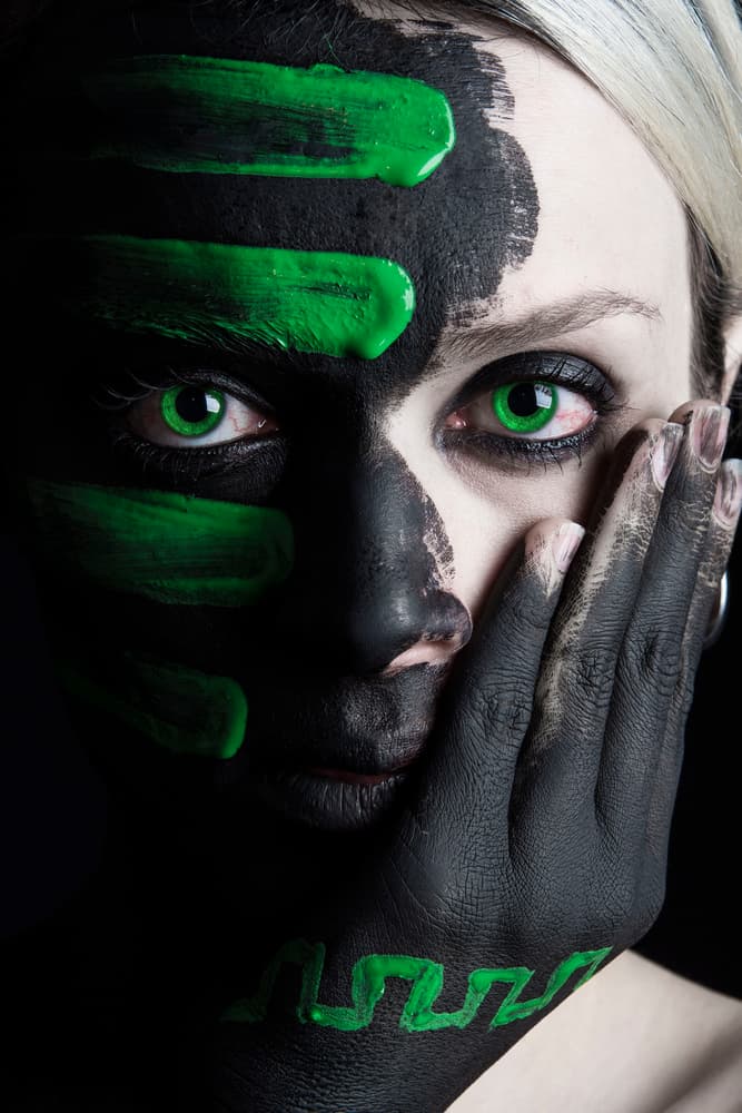 Vibrant Green Gaze by Tim Paza May — canvas wall art