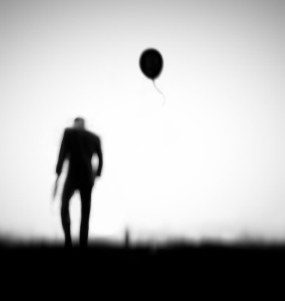 Man And Drifting Balloon by Hengki Lee — canvas wall art