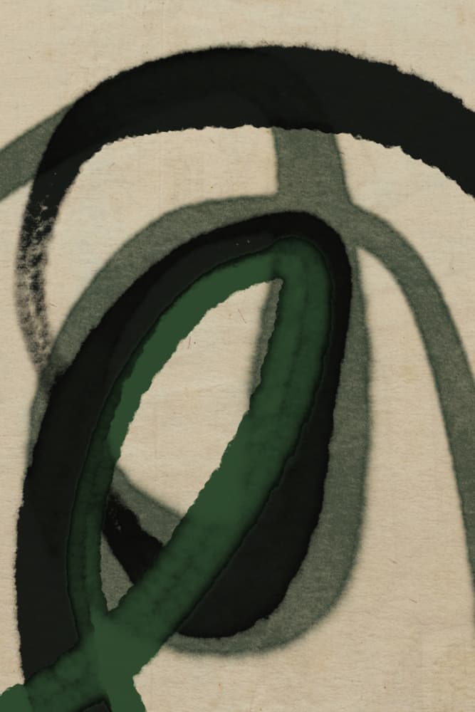 Emerald Whorls by Treechild — canvas wall art