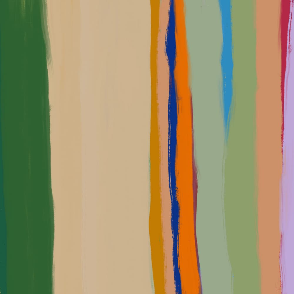 Colorful Vertical Stripes by Little Dean — canvas wall art