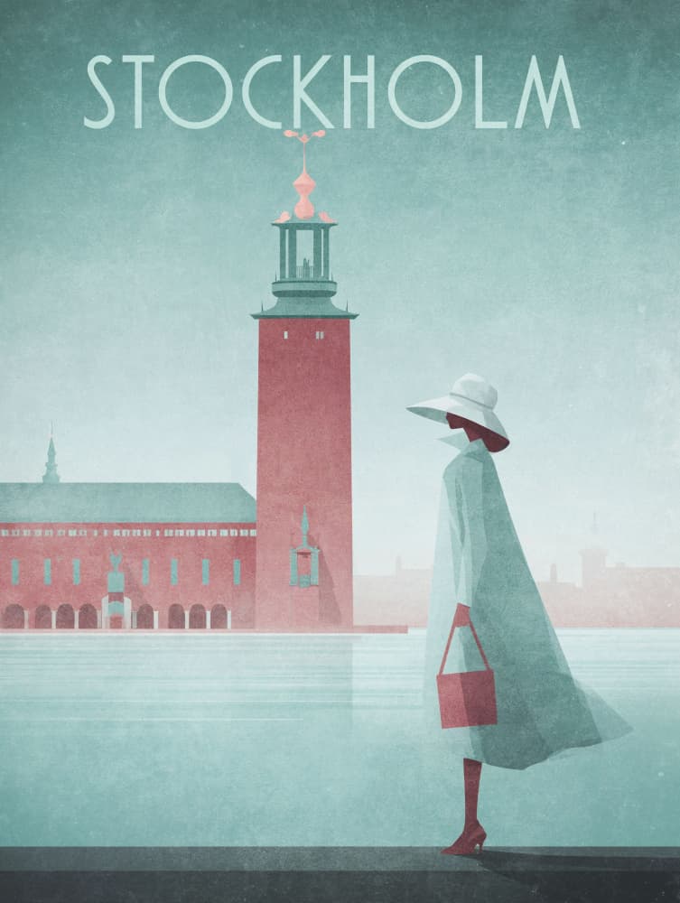 Stockholm-1 Stockholm City Hall by Emel Tunaboylu — canvas wall art