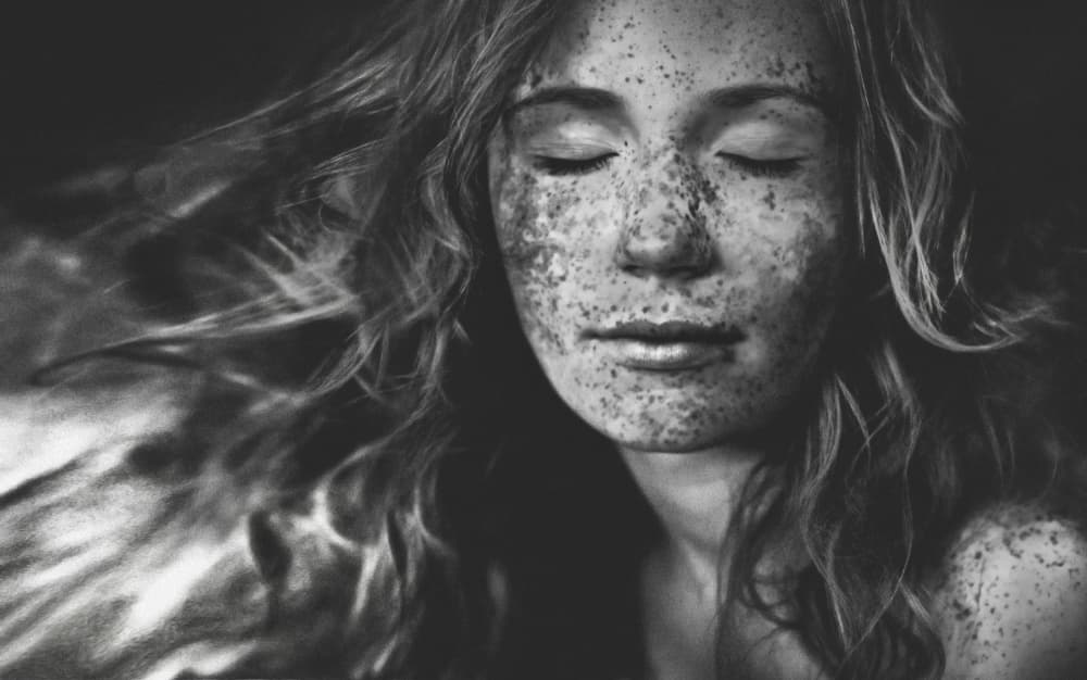 Serene Freckled Beauty by Lars Hur — canvas wall art