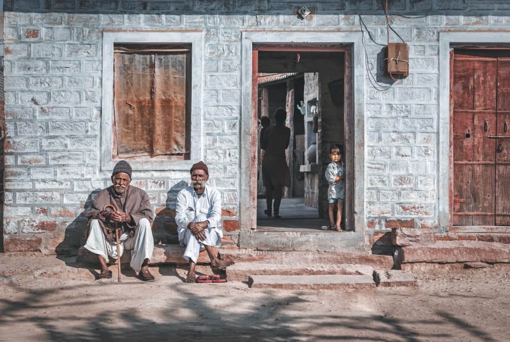 Village Home Scene by Milton Louiz — canvas wall art